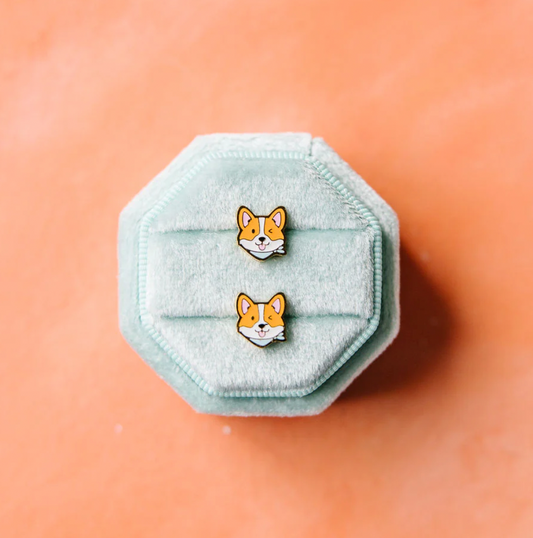 Corgi Stud Earrings - Magpies Paducah