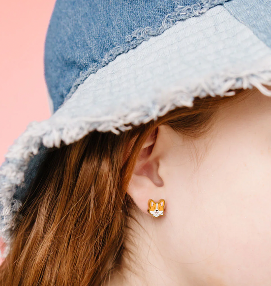 Corgi Stud Earrings - Magpies Paducah
