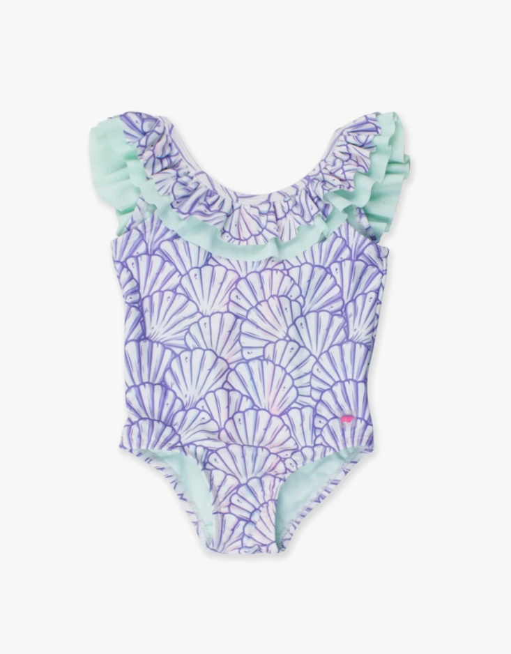 Magical Mermaid Scoopback Ruffle One Piece