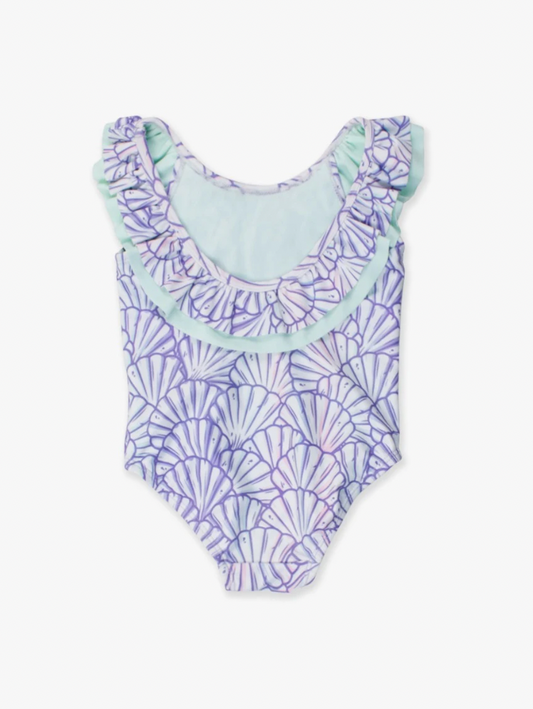 Magical Mermaid Scoopback Ruffle One Piece - Magpies Paducah
