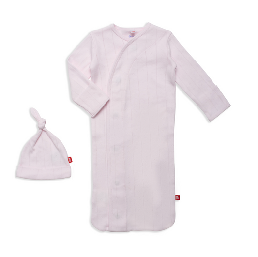 Modal Gown + Hat Set, Pink Love Lines - Magpies Paducah