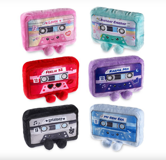 Eras Rewind Scented Plush Cassette, (Asst. Colors!) - Magpies Paducah