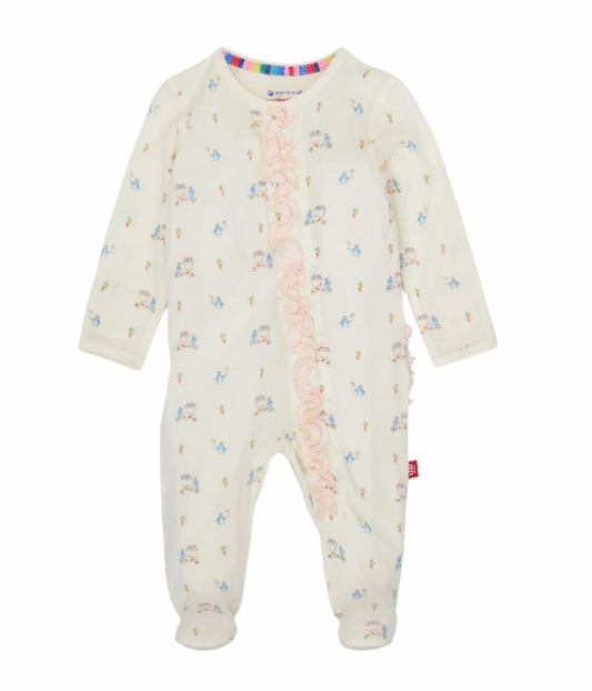 Modal Ruffle Footie, Penguin Pints