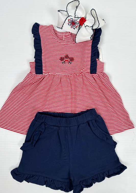 Patriotic Flutter Short Set