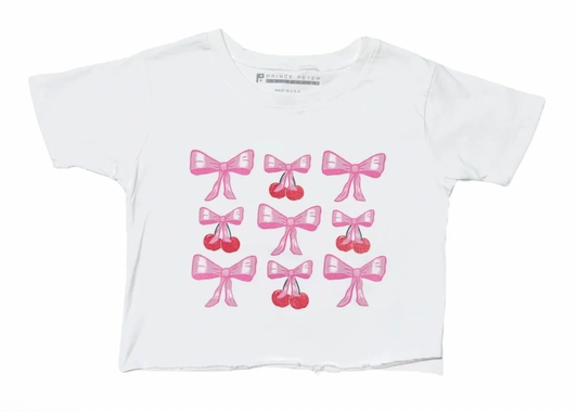 Bows & Cherries Crop - Magpies Paducah