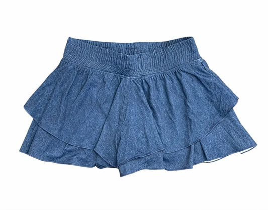 Ruffle Shorts, Denim - Magpies Paducah