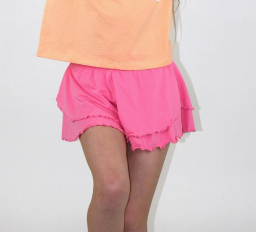 Ruffle Shorts, Pink - Magpies Paducah