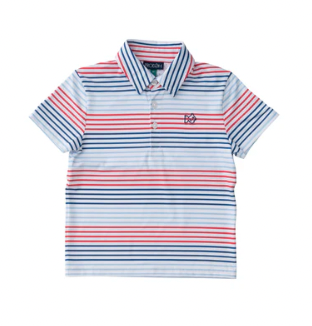 Performance Polo, Americana Stripe - Magpies Paducah