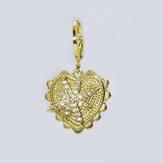 Polar Heart Charm - Magpies Paducah