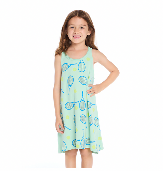Aloe Tank Dress, Allover Tennis
