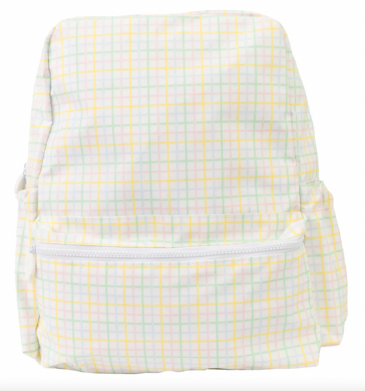 Large Backpack, Multi Windowpane - Magpies Paducah