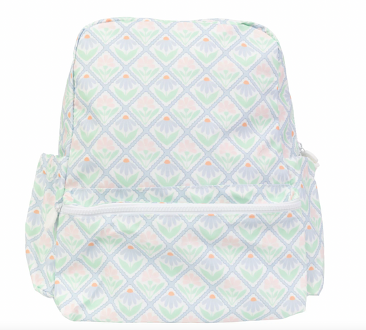 Large Backpack, Pastel Floral - Magpies Paducah