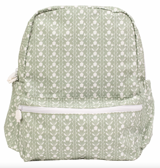 Large Backpack, Sage Floral - Magpies Paducah