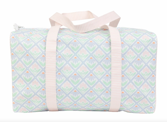 Duffle Bag, Pastel Floral