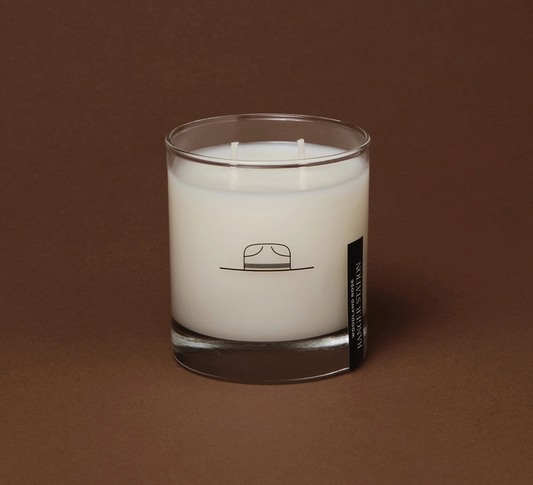 Rocks Glass Candle, Woodland Rose - Magpies Paducah