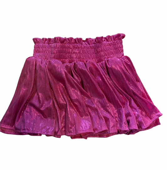 Metallic Skort, Hot Pink - Magpies Paducah