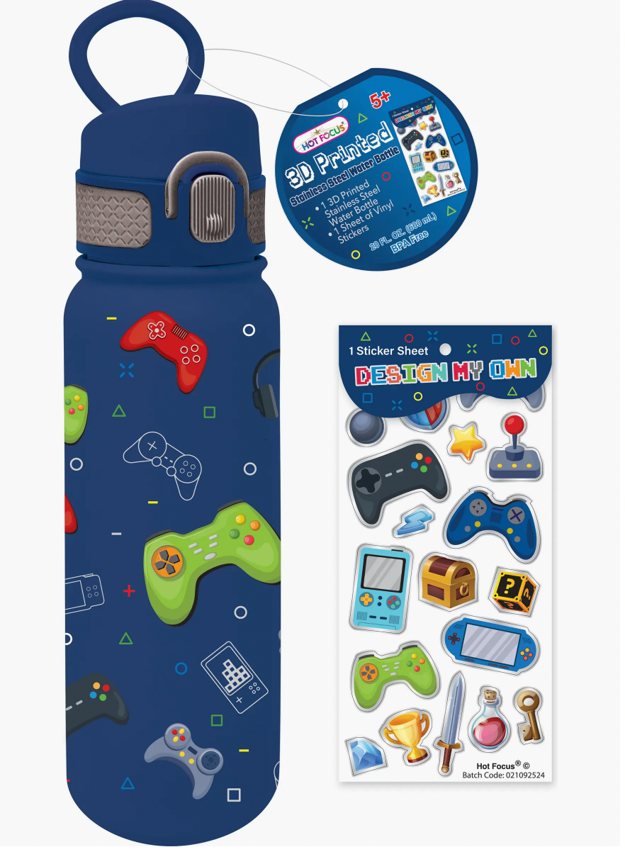 3D Printed Water Bottle, Gaming - Magpies Paducah