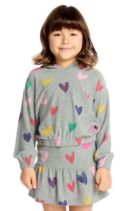 Rainbow Hearts Skirt - Magpies Paducah