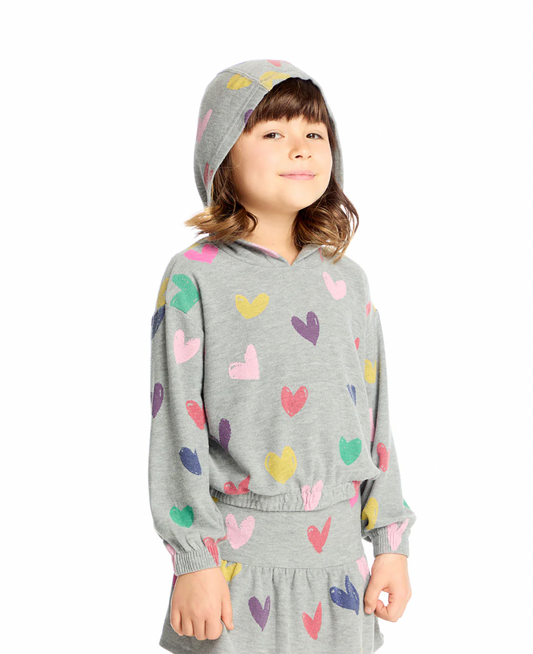 Rainbow Hearts Hoodie - Magpies Paducah