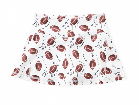 Tennis Skirt, White Football - Magpies Paducah