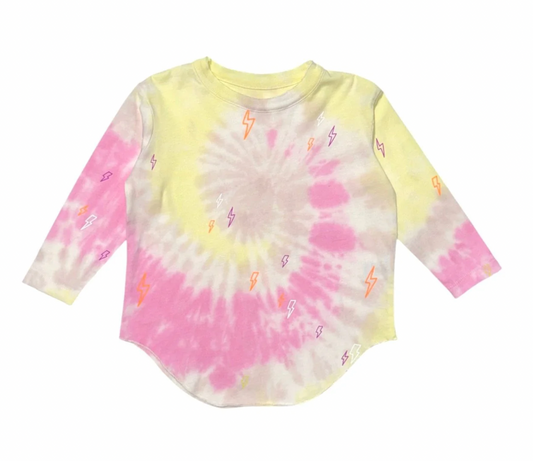 Tie Dye Bolt Long Sleeve Tee - Magpies Paducah