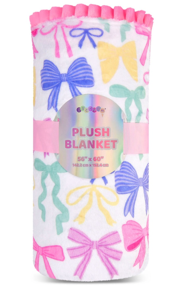 Pretty Bows Plush Blanket - Magpies Paducah