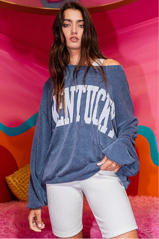 Kentucky Oversized Graphic Crewneck - Magpies Paducah