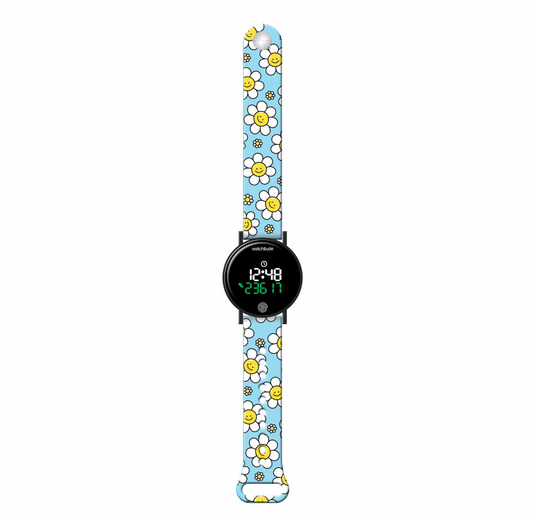 Steps Counter Watch, Happy Flowers
