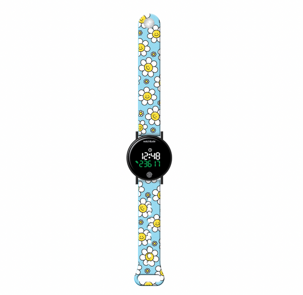 Steps Counter Watch, Happy Flowers