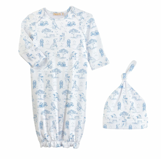 Gown + Hat Set, Barking Bliss