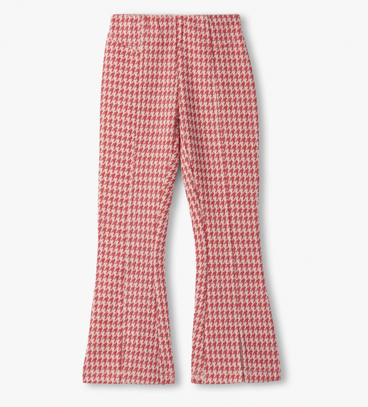 Red Houndstooth Bell Bottoms - Magpies Paducah