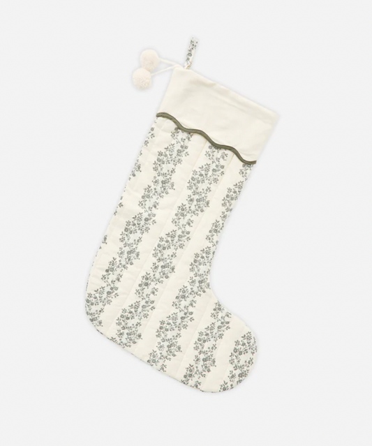 Christmas Stocking, Green Vines