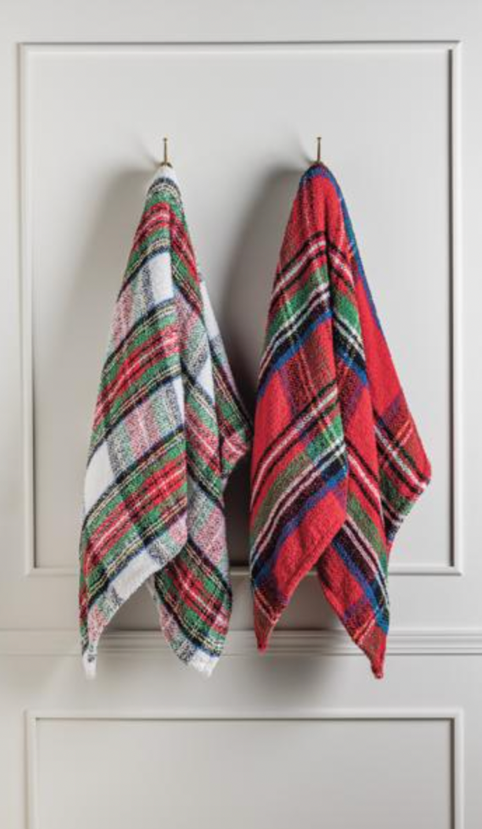 White Tartan Blanket