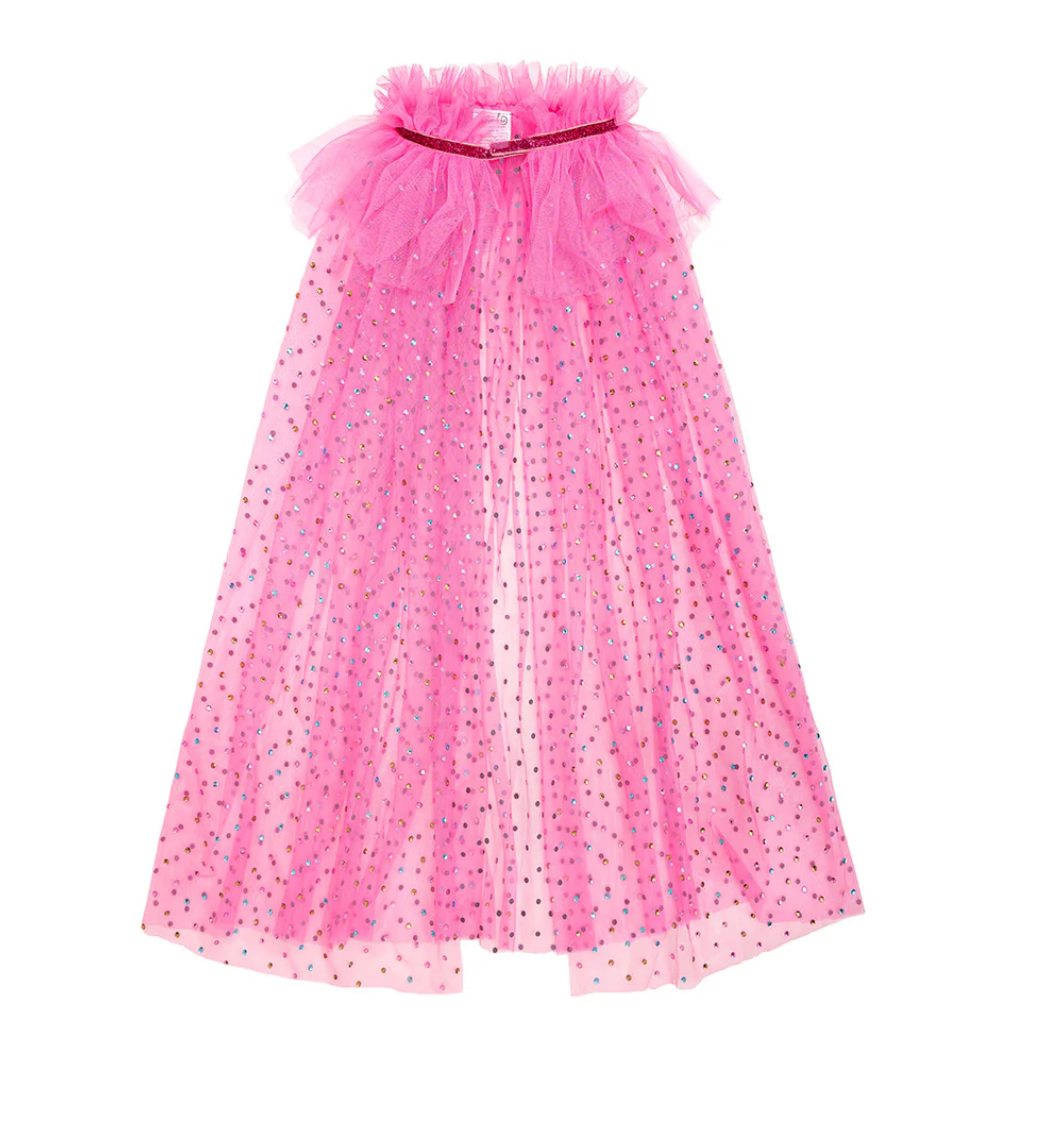 Raspberry Rhinestone Cape