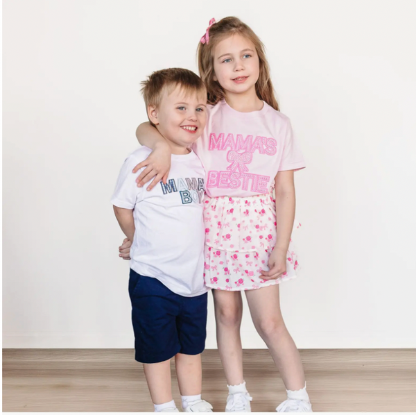 Mama's Bestie Pearl Patch T-Shirt - Magpies Paducah