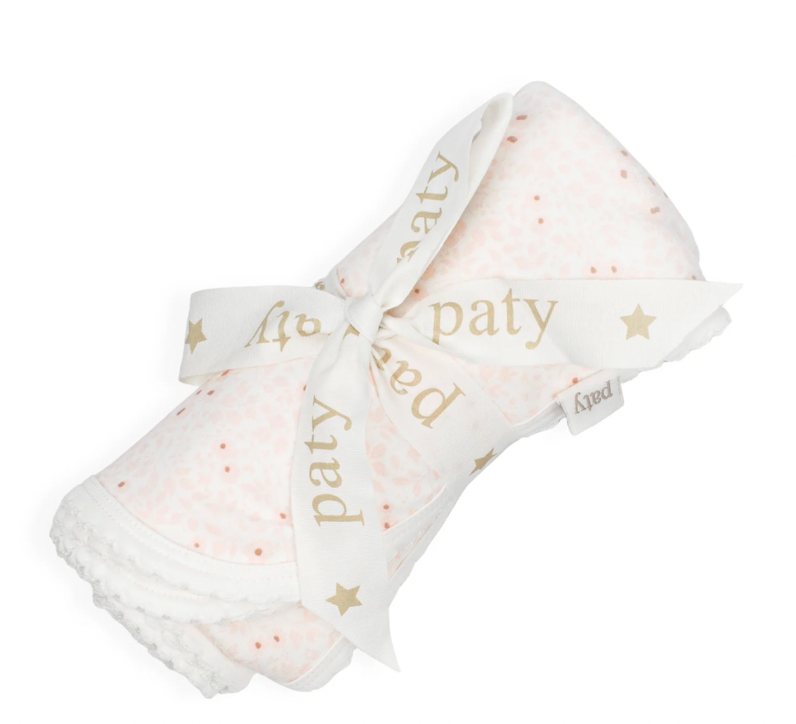 Pointelle Swaddle Blanket, Emmy Floral - Magpies Paducah