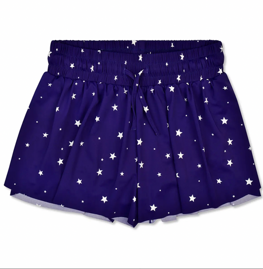 Navy Star Butterfly Shorts - Magpies Paducah