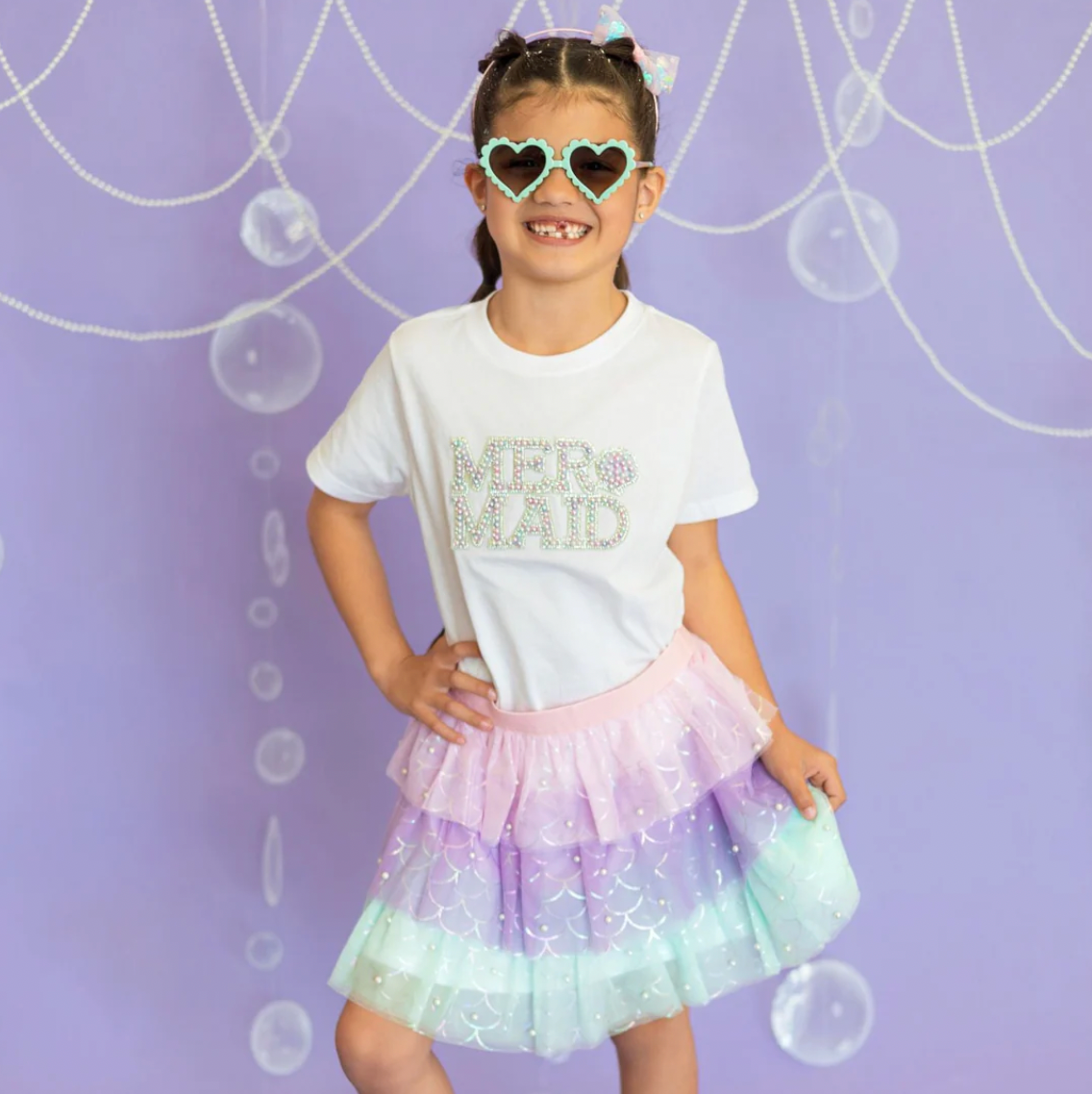 Mermaid Pearl Patch T-shirt