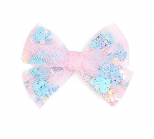 Mermaid Sequin Bow Clip