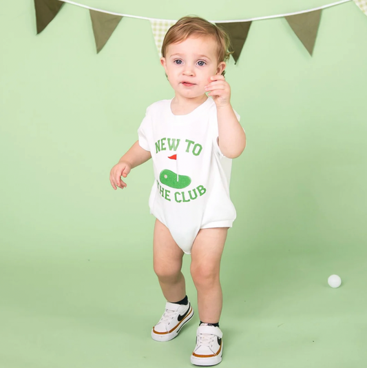 New to the Club Patch Romper