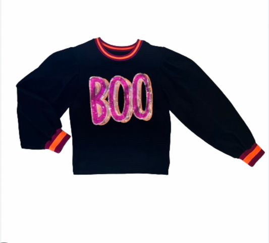 BOO Sequin Crewneck | Size 14