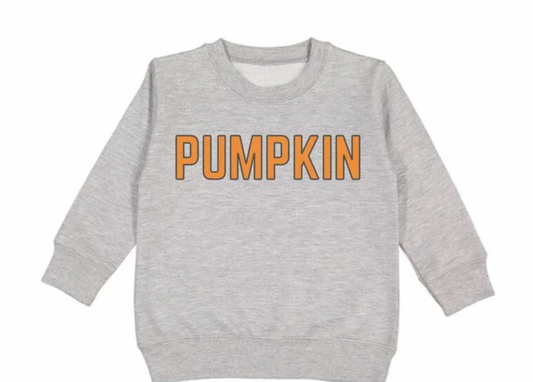 Sweet Wink Pumpkin Sweatshirt, Gray - Magpies Paducah
