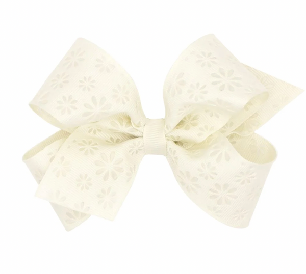 King Embossed Flower Print Bow (6 Colors!) - Magpies Paducah