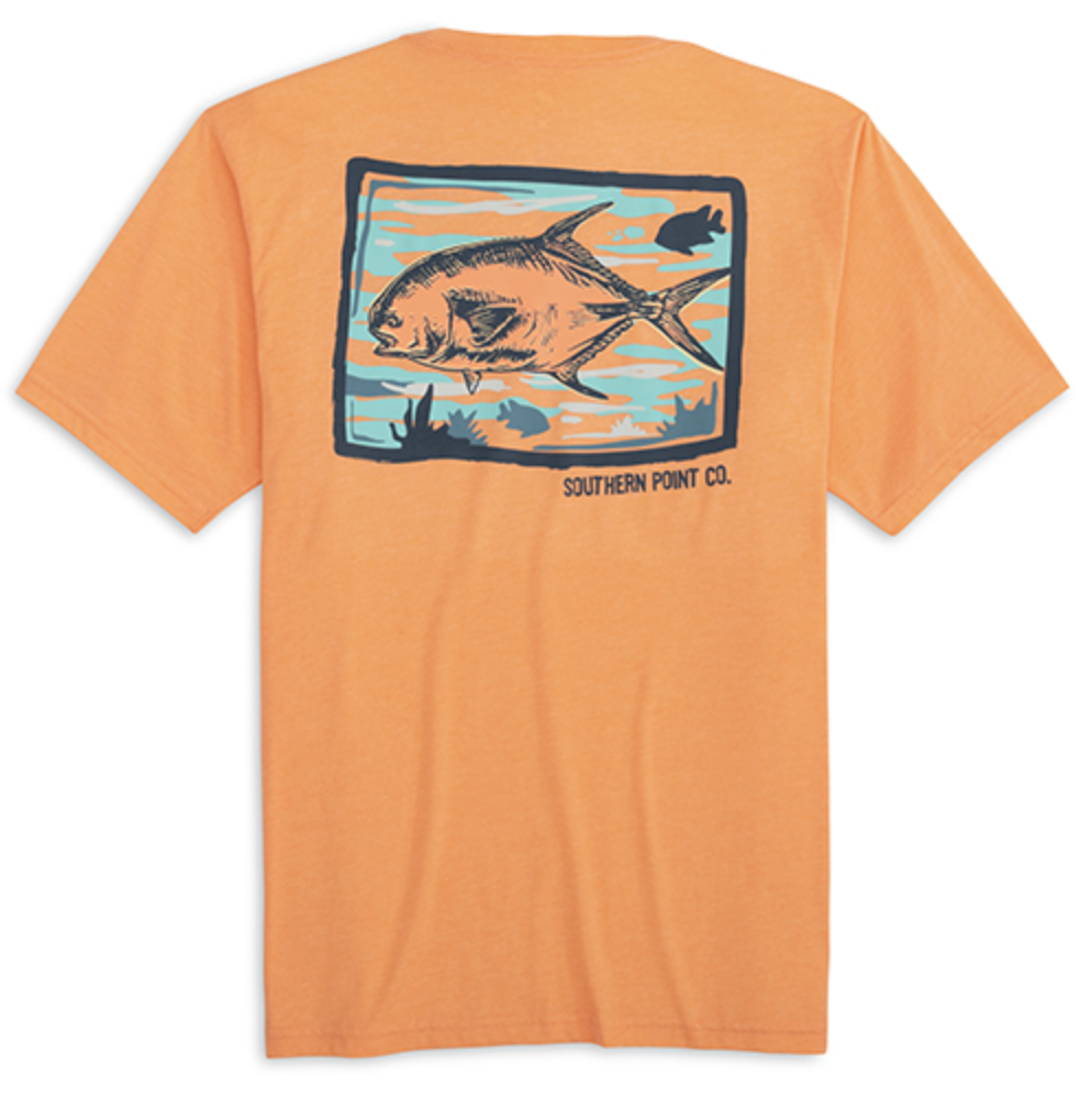 Summertime Permit Tee, Faded Salmon - Magpies Paducah