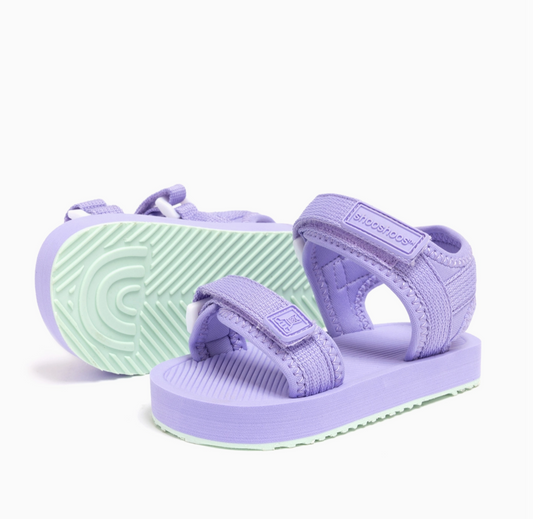 Purple/Green Beach Sandals - Magpies Paducah