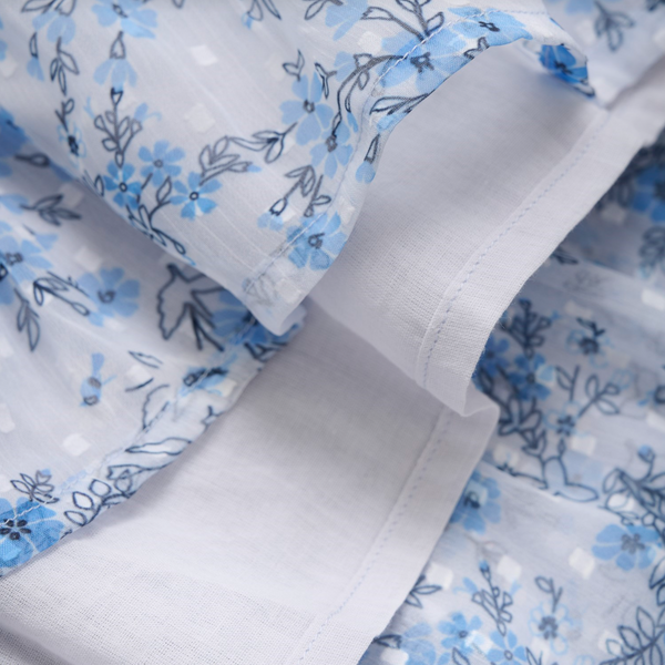 Flutter Sleeve Dress, Blue Floral - Magpies Paducah