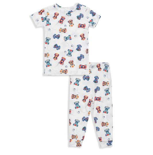 Short Sleeve Modal PJ Set, Formula Fun - Magpies Paducah