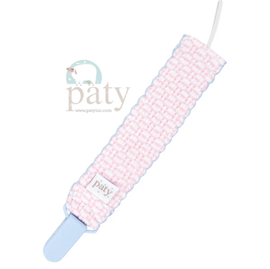 Pacifier Clip, Pink + Blue - Magpies Paducah