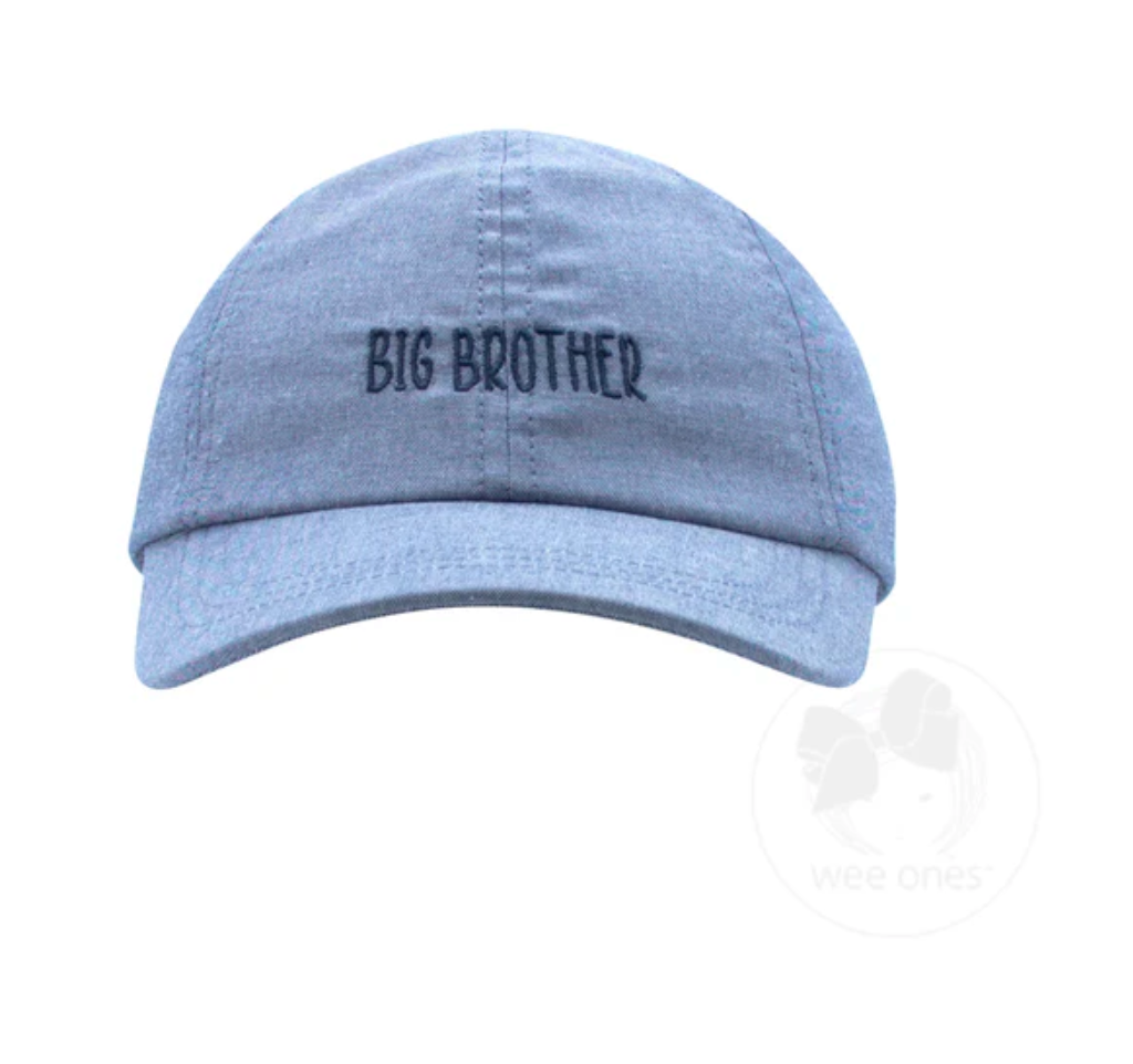Embroidered Seersucker Hat, Big Brother (Assorted Sizes!) - Magpies Paducah