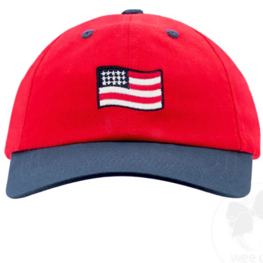 Cotton Twill Ball Cap, American Flag - Magpies Paducah